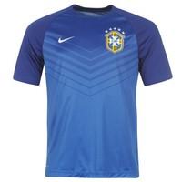 2014-15 Brazil Nike Pre-Match Training Shirt (Blue)