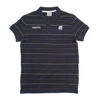 2013-14 Scotland Macron Striped Polo Shirt (Navy)