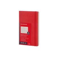 2017 Moleskine Scarlet Red Large Diary Weekly Horizontal Hard 18 Month