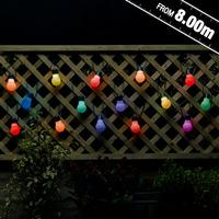 20 colour change solar party lights