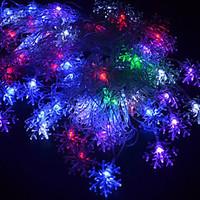 20-LED 4M Waterproof EU Plug Outdoor Christmas Holiday Decoration Flower RGB Light LED String Light (220V)