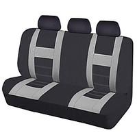 2017 Universal Car Seat Covers Black Gray Color Rear Seat Covers