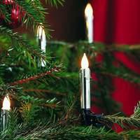 20-bulb tree lights with silver candleholder 7.2 m