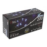 200 Frosted Blue LED Fairy Lights With 8 Functions On 5m Wire