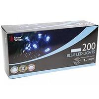 200 blue frosted led christmas lights multi function