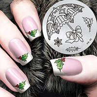 2016 latest version fashion christmas pattern nail art stamping image  ...