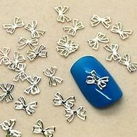 200PCS Lovely Bowtie Design Slice Metal Nail Art Decoration