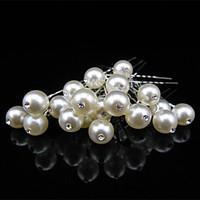 20 pcs Women\'s Pearl Headpiece-Wedding U Shape Hair Pin / Hair Stick Jewelry