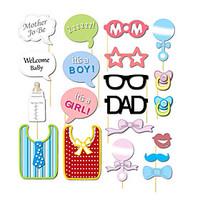 20pcs Baby Shower Photo Booth Props Photobooth Party Decoration