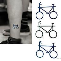2016 New Painting Waterproof Temporary Bicycle Tattoo Paste, 3PCS