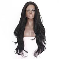 2017 Sylvia Synthetic Lace Front Wig Black Straight Heat Resistant Free Wig Net Synthetic Wigs