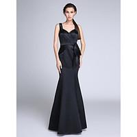 2017 TS CoutureFormal Evening Dress Trumpet / Mermaid Straps Floor-length Satin with Side Draping