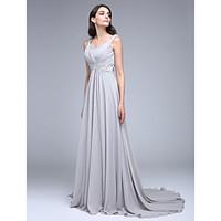 2017 ts couture formal evening dress a line sweetheart court train chi ...