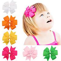 20 Colors/set Hair Bow Clips Baby Girls Hair Accessories