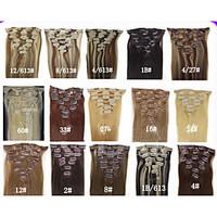 20 7pcs clips in human hair extensions 70g for womens beauty hairsalon ...