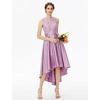 2017 lan ting bride asymmetrical jewel bridesmaid dress see through el ...