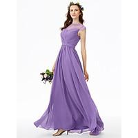 2017 lan ting bride floor length jewel bridesmaid dress see through sh ...