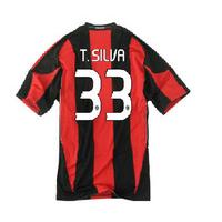 2010 11 ac milan home shirt t silva 33