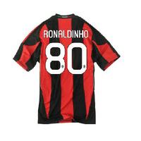 2010 11 ac milan home shirt ronaldinho 80