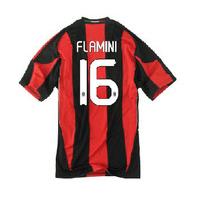 2010-11 AC Milan Home Shirt (Flamini 16)