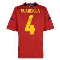 2012-13 Spain Euro 2012 Home Shirt (Guardiola 4)