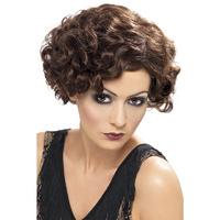 20s flapper wig brunette