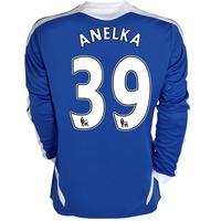 2011-12 Chelsea Long Sleeve Home Football Shirt (Anelka 39) - Ki