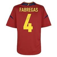 2012-13 Spain Home Shirt (Fabregas 4)
