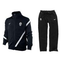 2011 12 juventus nike sideline tracksuit black kids