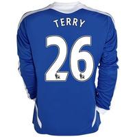 2011-12 Chelsea Long Sleeve Home Football Shirt (Terry 26) - Kid