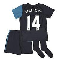 2011-12 Arsenal Away Little Boys Mini Kit (Walcott 14)