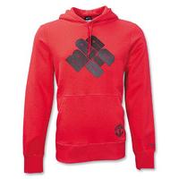 2010 11 man utd nike hooded sweat top red