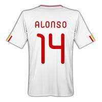 2011-12 Spain Away Football Shirt (Alonso 14)