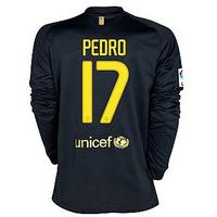 2011-12 Barcelona Nike L/S Away Shirt (Pedro 17)