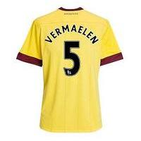 2010 11 arsenal nike away shirt vermaelen 5 kids