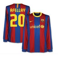 2010-11 Barcelona Nike Long Sleeve Home Shirt (Afellay 20)