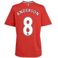 2011-12 Man Utd Nike Home Shirt (Anderson 8) - Kids