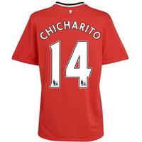 2011-12 Man Utd Nike Home Shirt (Chicharito 14) - Kids