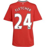 2011-12 Man Utd Nike Home Shirt (Fletcher 24) - Kids