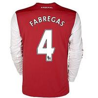 2011-12 Arsenal Nike L/S Home Shirt (Fabregas 4) - Kids