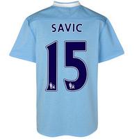 2011-12 Manchester City Umbro Home Shirt (Savic 15)