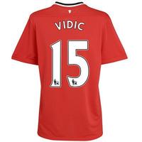 2011-12 Man Utd Nike Home Shirt (Vidic 15) - Kids