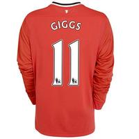 2011 12 man utd nike long sleeve home shirt giggs 11 kids