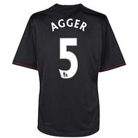 2011 12 liverpool away football shirt agger 5 kids