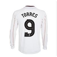 2010 11 liverpool long sleeve away shirt torres 9 european k