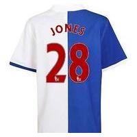 2010-11 Blackburn Rovers Home Shirt (Jones 28)