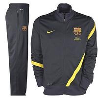 2011 12 barcelona nike sideline tracksuit black kids