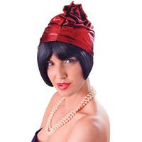 20\'s Red Ladies Cloche Hat