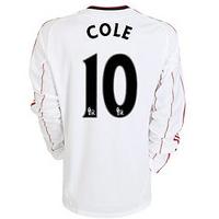 2010-11 Liverpool Long Sleeve Away Shirt (Cole 10) - Kids