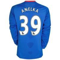 2010 11 chelsea long sleeve home shirt anelka 39